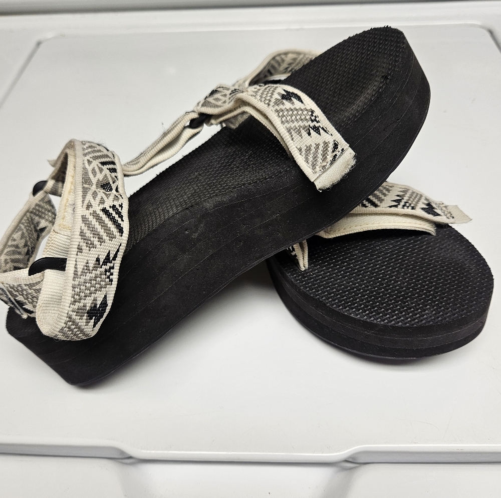 Teva Flatform Universal Sandal - Boomerang Size 7, Granola Gorpcore